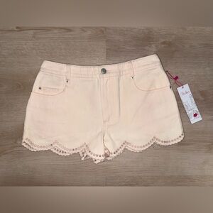 NWT Parker Pink Scallop Hem Shorts in Size 4